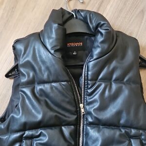 Ambiance Sleek Black Puffer Vest